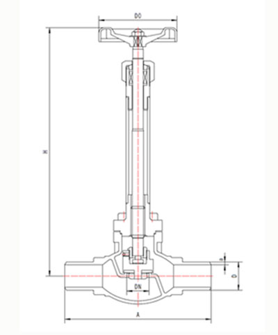 DJ61F-25P低温长轴截止阀（SW）